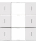 Taster KNX, trei perechi, cu LED de stare, alb
