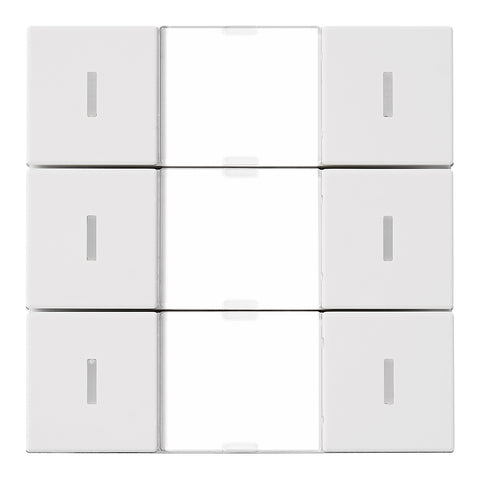 Taster KNX, trei perechi, cu LED de stare, alb