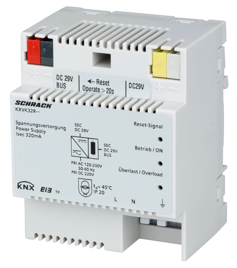 Sursă KNX, DC 29V, 320mA, cu ieşire supl. nestabilizată