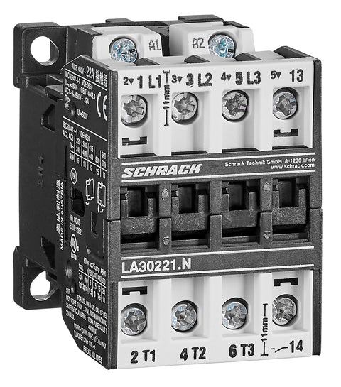 Contactor 3-poli, 11kW/22A AC3, 32A AC1, 1ND, 230VAC