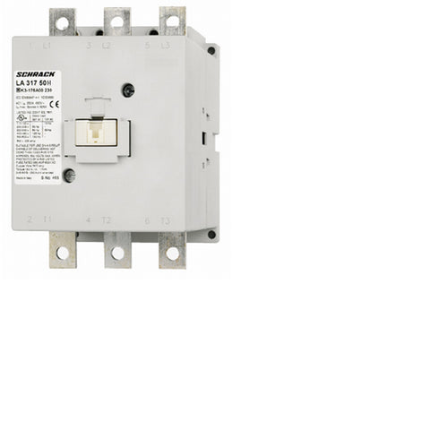 Contactor, 3pole,90kW/175A AC3, 250A AC1, 230V AC/DC