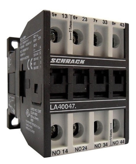Contactor auxiliar, 4A AC15, 24 VDC, 4ND