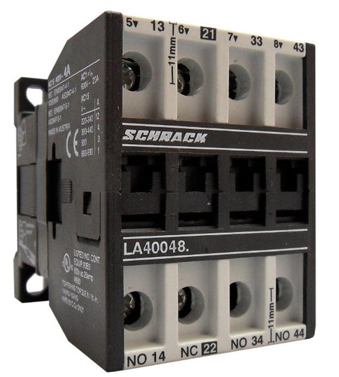 Contactor auxiliar, 4A, AC15, 24 VDC, 3ND+1NÎ
