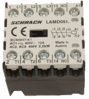 Microcontactor 3ND+1ND, 2,2kW, 5A, 400V c.a.