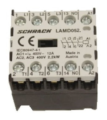 Microcontactor 3ND+1NÎ, 2,2kW, 5A, 24V c.c.