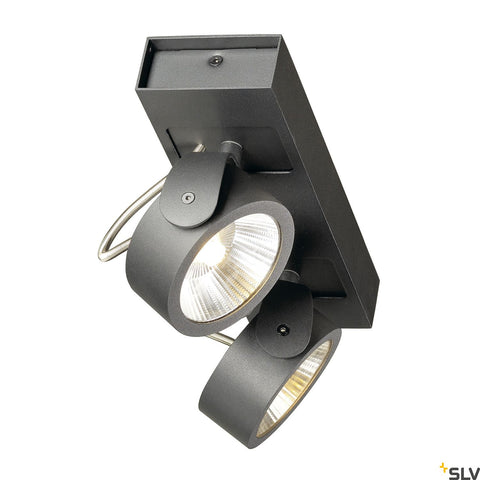 KALU LED 2,negru,3000K,60°lampa plafon/perete