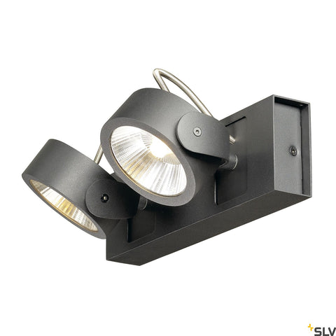 KALU LED 2,negru,3000K,60°lampa plafon/perete