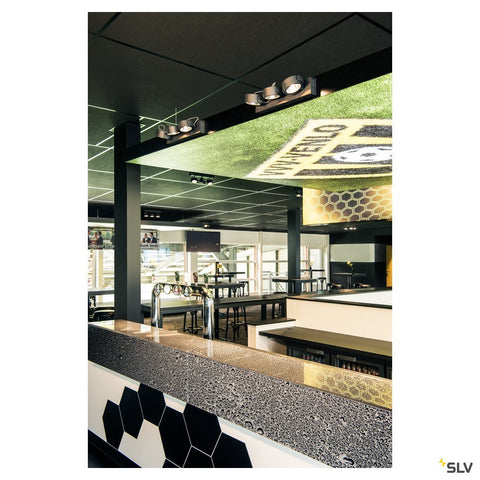 KALU LED 3,negru,3000K,60°lampa plafon/perete