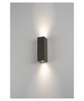 THEO UP/DOWN,QPAR51,IP44,2x50Wlampa de perete,antracit,