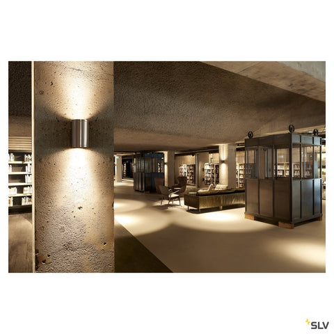 ROX WALL OUT,QPAR11,2x50W,IP44UP/DOWN, alu.periat