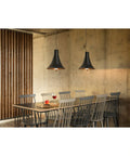 BATO 35 PD, Indoor pendant light, black, E27, max. 60W