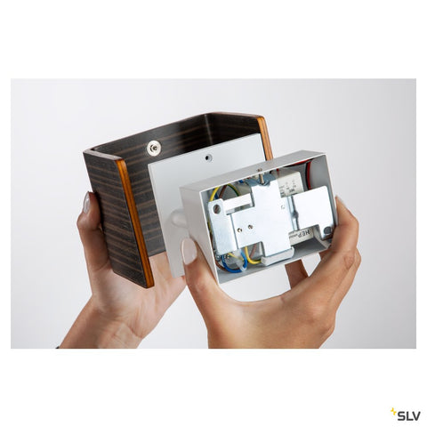 MANA abajur 12,lemn,gr/maro