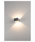 LOGS IN LED,alu/alb,2000K-3000Klampa de perete, Dim pe calda