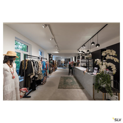 LIGHT EYE 150,negru/chrom,75WQPAR111, incl.1P adaptor