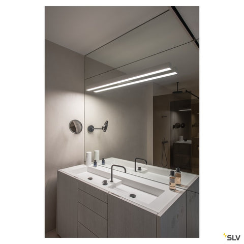 Q-LINE LED perete,argintiu,3000K