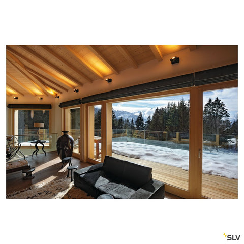 KALU 1 QPAR111,negru,75Wlampa plafon/perete