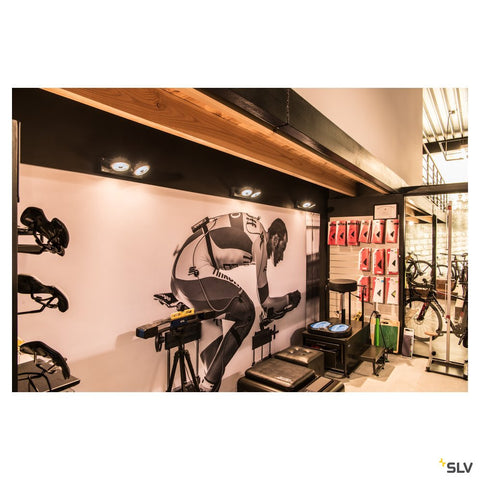 KALU 2 QPAR111,negru,75Wlampa plafon/perete