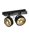 KALU 2 QPAR111,negru,75Wlampa plafon/perete
