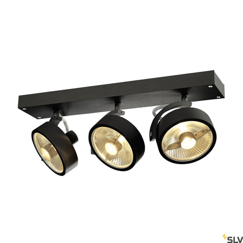 KALU 3 QPAR111,negru,75Wlampa plafon/perete