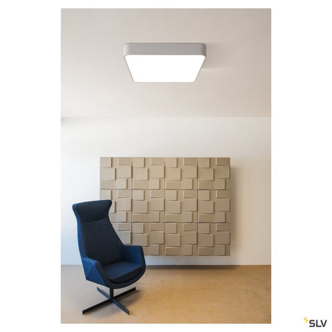 MEDO 60 patrat LED,argintiutavan,1-10V,3000K