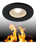 KAMUELA ECO LED,3000K,negru,dim anti-foc, IP65, 38°