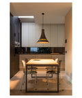 BATO 45 PD, Indoor pendant light, black/brass, E27, max. 60W