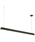 Q-LINE SINGLE LED,suspendat,DALI dimm,1500mm,negru
