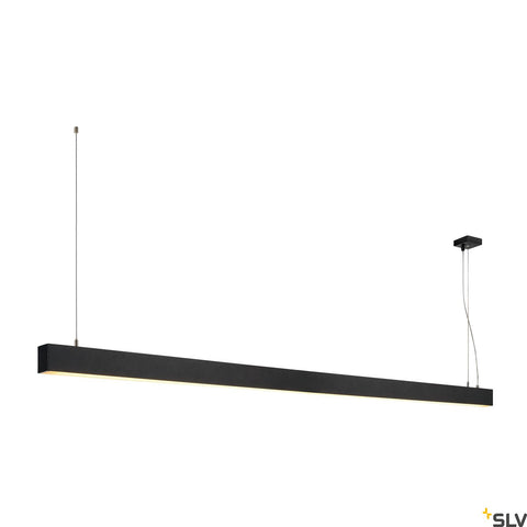GLENOS pendant, mat negru, 2m , 103W, 3000K