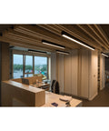 GLENOS pendant, mat negru, 2m , 103W, 4000K