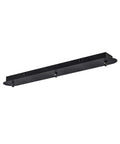 FITU triple ceiling plate, long, black