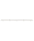 FITU five-way ceiling plate, long, white