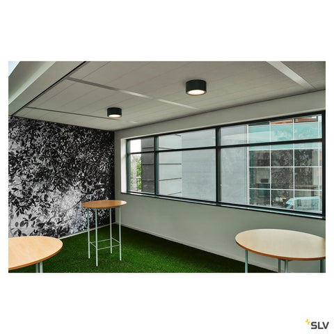 MIRO CL, LED Indoor ceiling light, black, 3000K, 100°