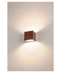 SITRA CUBE WL, rust coloured, IP44, 3000K, 10W
