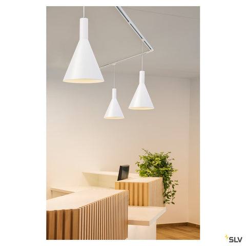 EUTRAC 1-faze track adaptor, alb incl. mounting accessory