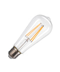 ST58 E27, LED lamp transparent 7,5W 2700K CRI90 320°