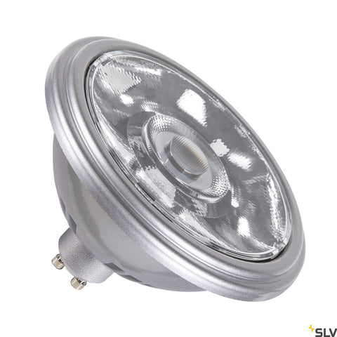 QPAR111 GU10, LED lamp argintiu 12,5W 2700K CRI90 10°