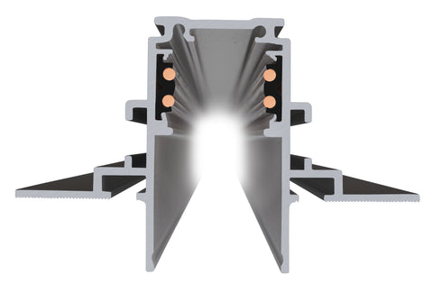 Sina montaj incastrat, 4m, 48V TRACK, negru, DALI