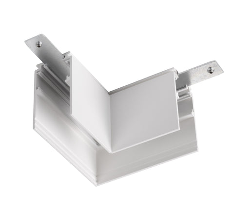 Conector mecanic L, 48V TRACK pt sina AB, stanga, alb