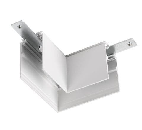 Conector mecanic L, 48V TRACK pt sina AB, dreapta, alb