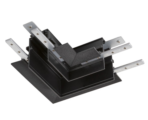 Conector mecanic L, 48V TRACK pt sina AB, dreapta, negru