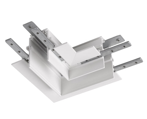 Conector mecanic L, 48V TRACK pt sina AB, dreapta, alb