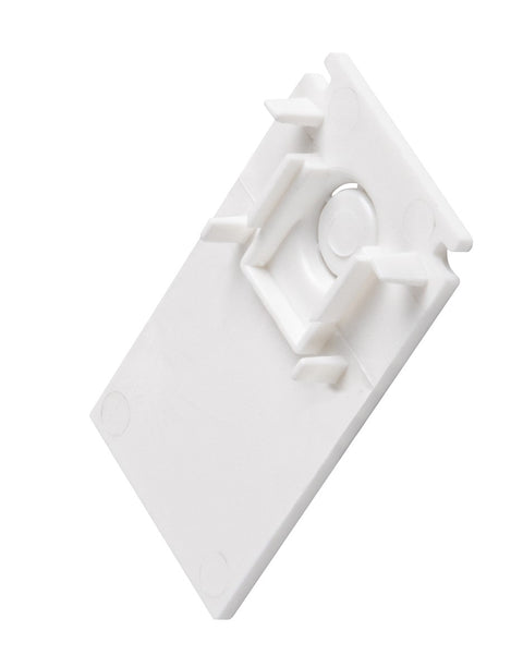 Element de capăt sina, 48V TRACK, alb