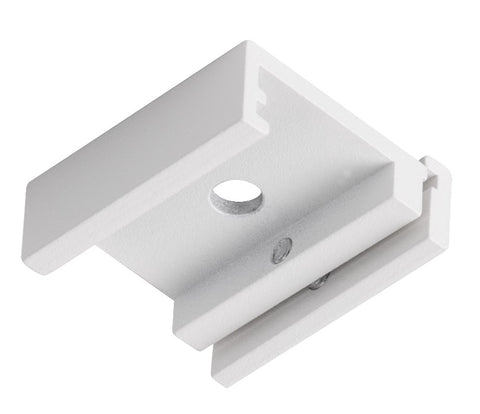 Element de capăt sina, 48V TRACK, alb