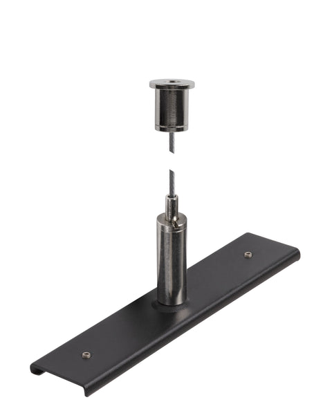 Placa de armare sina 48V TRACK tija 3m negru