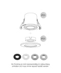 UNIVERSAL DOWNLIGHT MOVE PHASE 8W,927-965,38°,IP20,negru