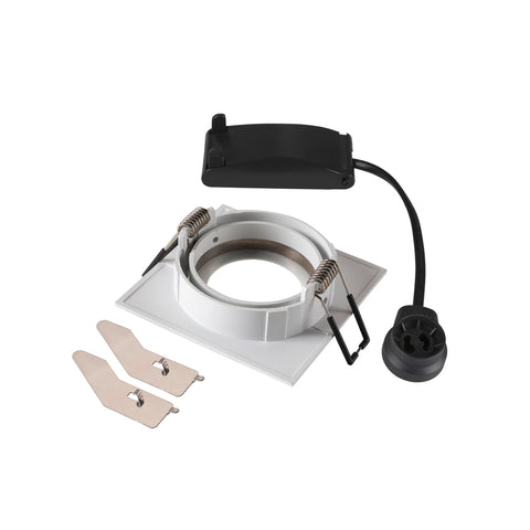 NEW TRIA 68, pătrat, max. 10W GU10, alb