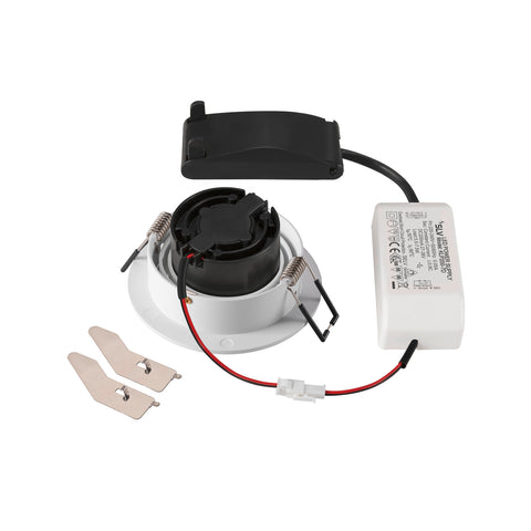 NEW TRIA 75, 3000K, 38°, IP20, rotund, alb