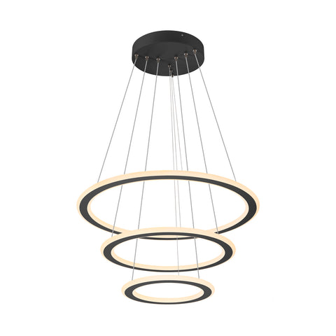 ONE FLAT, triplu, 300cm, 2700/3000K, DALI 2, Touch, negru