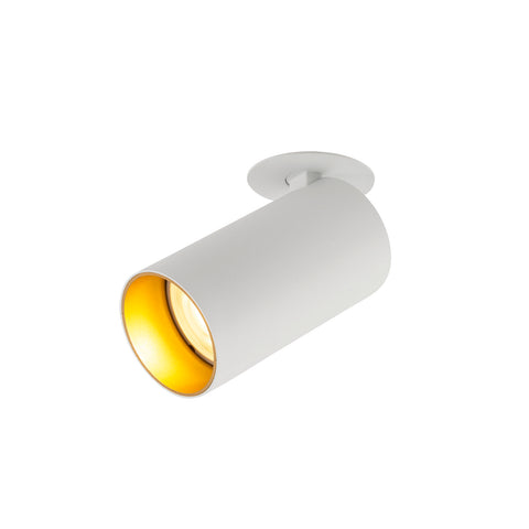 KAMI, plafoniera încasabilă, 1x max 10W, GU10, alb/aurie