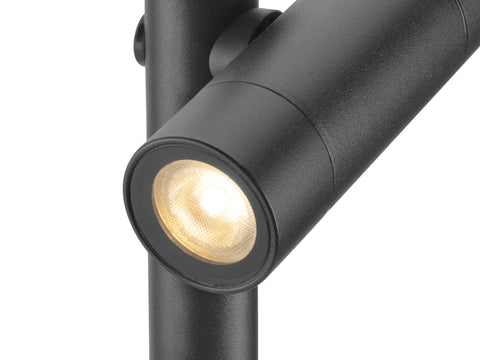 HELIA SLIM Stâlp simplu, negru IP65 3000K
